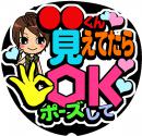 ●●くん見えてたらOKポーズして